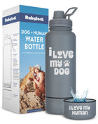 Water Bottle with Detachable Dog Bowl