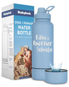 Water Bottle with Detachable Dog Bowl