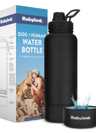 Water Bottle with Detachable Dog Bowl