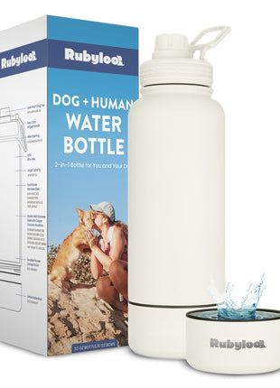 Water Bottle with Detachable Dog Bowl