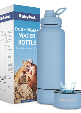 Water Bottle with Detachable Dog Bowl