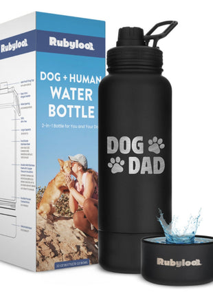 Water Bottle with Detachable Dog Bowl
