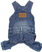 Parisian Pet 'Denim Overalls' – Durable and Trendy Pet Overalls for Dogs & Cats-Blue