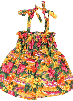 Parisian Pet 'Hawaiian Dress' Dog & Cat Shirt – Island-Themed Vacation Pet Apparel – Orange