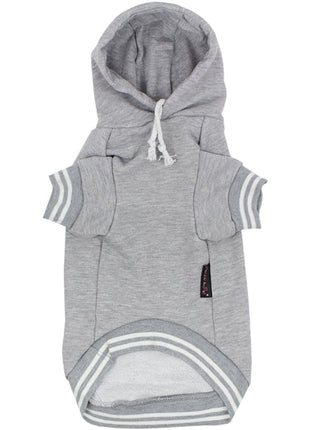 Parisian Pet 'Blessed Hoodie' in Gray - Trendy Pet Hoodie for Dogs & Cats, Perfect for Fall & Winter