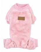 Parisian Pet 'Velour Pajama Blush' for Dogs & Cats, Soft Pet Sleepwear, Luxury Dog Pajamas, Blush Pink-Valentine's Day
