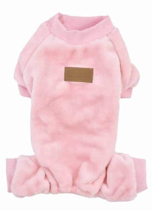 Parisian Pet 'Velour Pajama Blush' for Dogs & Cats, Soft Pet Sleepwear, Luxury Dog Pajamas, Blush Pink-Valentine's Day