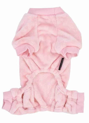 Parisian Pet 'Velour Pajama Blush' for Dogs & Cats, Soft Pet Sleepwear, Luxury Dog Pajamas, Blush Pink-Valentine's Day