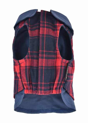 Parisian Pet 'Scottish Pleated Tuxedo Red/Blue Plaid' for Dogs & Cats, Stylish Pet Party Tuxedo, Christmas Pet Tuxedo