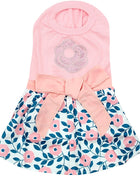 Parisian Pet 'Cherry Blossoms Dress' Dog & Cat Shirt – Designer Pink Floral Dress, Perfect for Summer – Pink-Valentine's Day