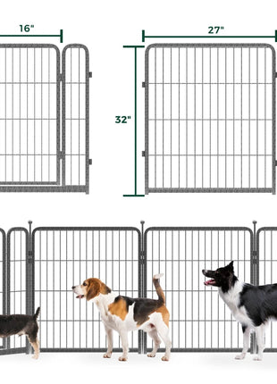 FXW Aster Dog Playpen Designed for Yard，32inch 8 Panels - Pup List