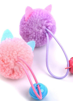 4pcs Plush Cute Bell Mouse Cat Toy Teeth Cleaning