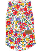 Parisian Pet 'Floral Artsy' Dog & Cat Camp Shirt – Trendy Embroidered Cotton Apparel, Comfortable & Stylish-Valentine's Day