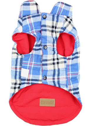 Parisian Pet 'Plaid Reversible Jacket' for Dogs & Cats, Stylish Pet Outerwear, Warm Winter Dog Jacket,-Valentine's Day