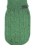 Parisian Pet 'Cable Knit Sweater' - Warm & Stylish Pet Sweater in Green for Dogs & Cats