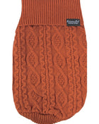 Parisian Pet 'Cable Knit Sweater' - Warm & Stylish Pet Sweater in Terracotta for Dogs & Cats