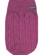 Parisian Pet 'Cable Knit Sweater' - Warm & Stylish Pet Sweater in Raspberry for Dogs & Cats-Valentine's Day