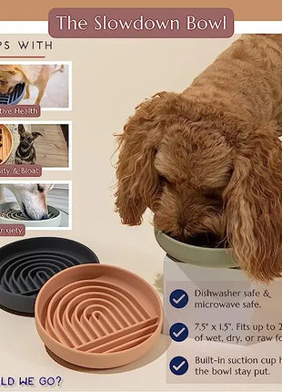 Slow Feeder Bowl/ Anti-Slip - Pup List