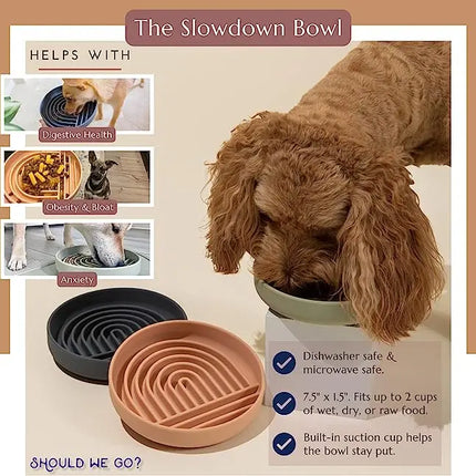 Slow Feeder Bowl/ Anti-Slip - Pup List