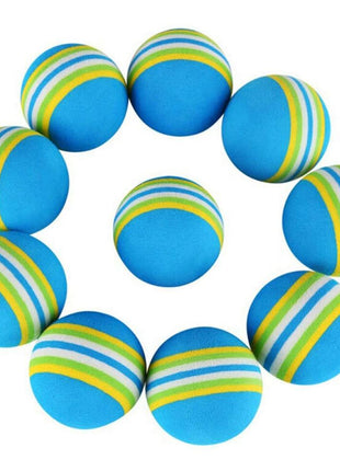 10pcs Cat Toy Balls Interactive for Indoor Cat Red Rainbow Soft Foam Puppies Toy Balls Activity Chase Quiet Play Sponge Ball  Toy Balls for Dog Puppies Kittens
