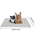 Dog Ice Mat Double-Sided Cooler Dog Mat Gentle Wear Resistant Pet Ice Pad