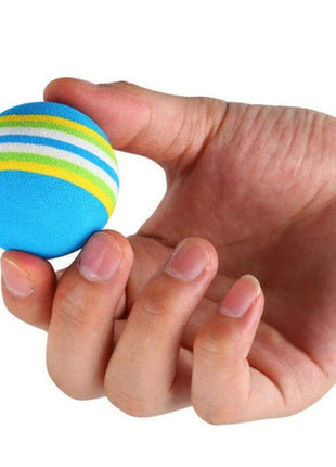 10pcs Cat Toy Balls Interactive for Indoor Cat Red Rainbow Soft Foam Puppies Toy Balls Activity Chase Quiet Play Sponge Ball  Toy Balls for Dog Puppies Kittens