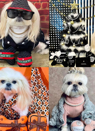 Squeak Plush Toy for Dog, Bone Cup, Chew Toy, Unique Design, Luxury Brand, Fashion Design, Passion for Pet Supplies