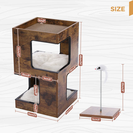 Modern Cat 3-Level Side Table
