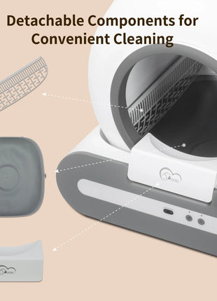 Automatic Cat Litter Box Self Cleaning with App Control