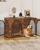 Wooden Furniture Dog Crate & End Table