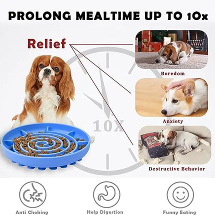 Slow Feeder Bowl/ Anti-Slip - Pup List