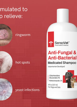Anti-Fungal & Anti-Bacterial Shampoo for Dogs & Cats - 8oz - Pup List