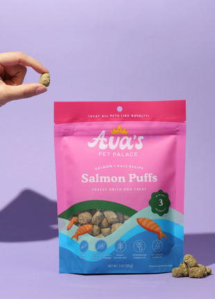 Freeze Dried Dog Treats - Salmon Puffs