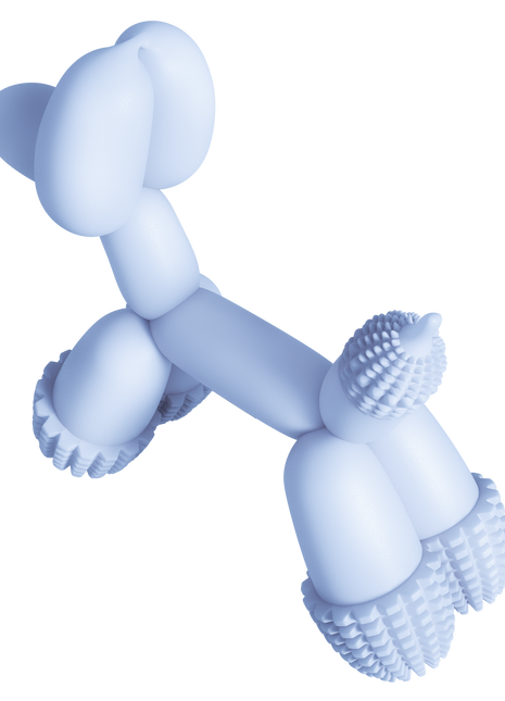 Balloon Dog Toy Blue