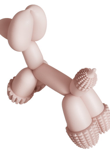 Balloon Dog Toy Pink