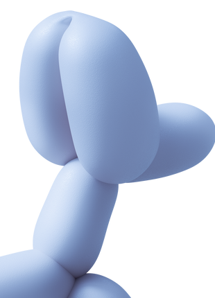 Balloon Dog Toy Blue