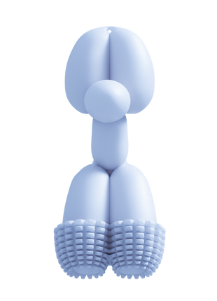 Balloon Dog Toy Blue