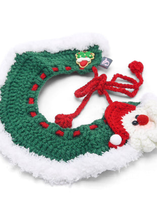 Santa Crochet Collar Scarf