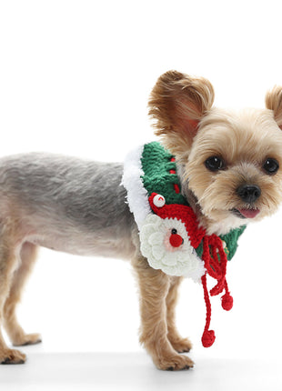 Santa Crochet Collar Scarf