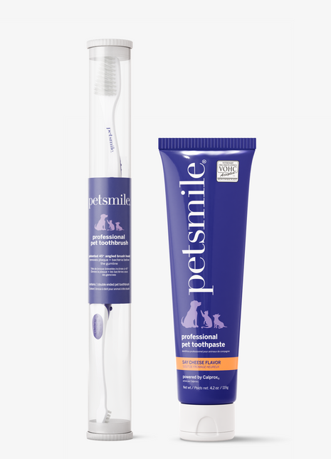 Professional Toothpaste Say Cheese Large & Professional Pet Toothbrush