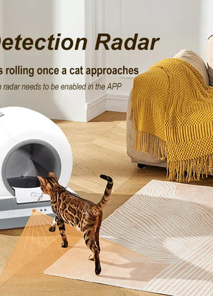 Automatic Cat Litter Box Self Cleaning with App Control