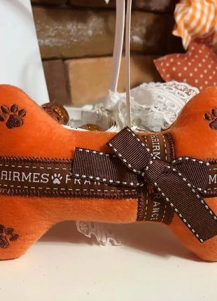 Squeak Plush Toy for Dog, Bone Cup, Chew Toy, Unique Design, Luxury Brand, Fashion Design, Passion for Pet Supplies