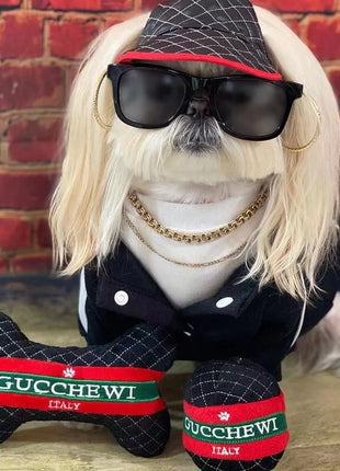 Squeak Plush Toy for Dog, Bone Cup, Chew Toy, Unique Design, Luxury Brand, Fashion Design, Passion for Pet Supplies