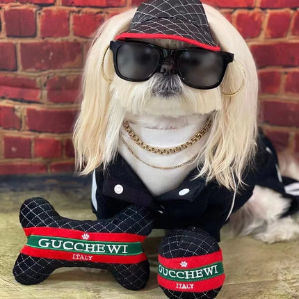Squeak Plush Toy for Dog, Bone Cup, Chew Toy, Unique Design, Luxury Brand, Fashion Design, Passion for Pet Supplies