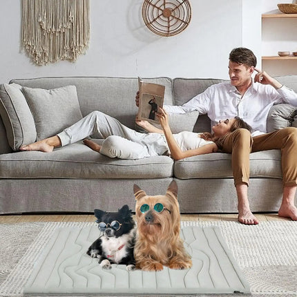 Dog Ice Mat Double-Sided Cooler Dog Mat Gentle Wear Resistant Pet Ice Pad