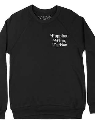 Puppies & Wine 2.0 Sweatshirt | Cozy Dog Lover Pullover