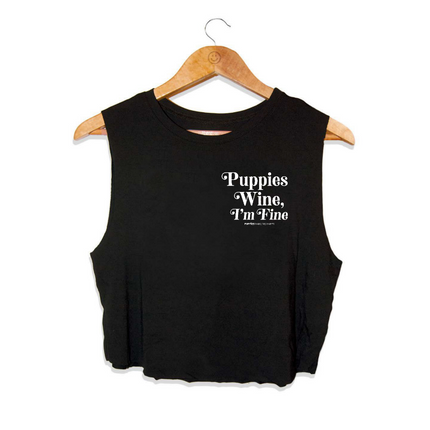 Puppies & Wine 2.0 | Crop Top