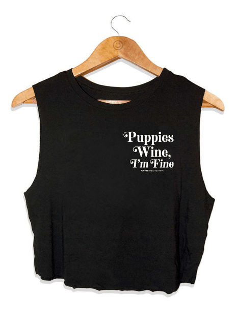 Puppies & Wine 2.0 | Crop Top