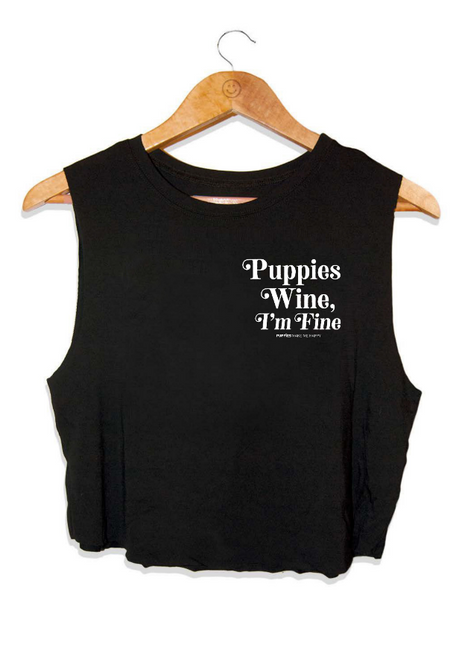 Puppies & Wine 2.0 | Crop Top