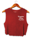 Puppies & Wine 2.0 | Crop Top